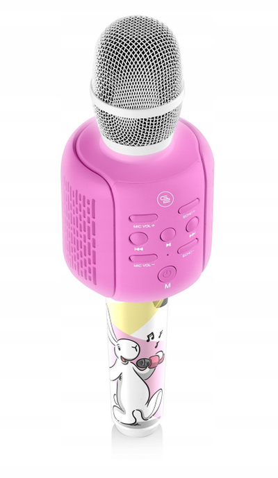 Mikrofon karaoke ETA, Bluetooth, USB, roz roz, për kalamaj
