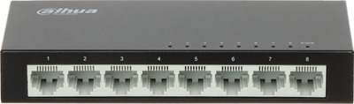 Switch rrjeti Dahua PFS3008-8ET-V2, 8 porta Fast Ethernet, i zi