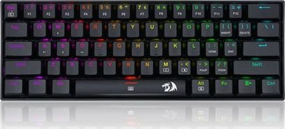 Tastierë mekanike Redragon K630 Dragonborn, 60%, RGB, me keycaps A113 QT Bullet, e zezë