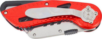Thikë palosëse trapezoidale AWTools AW29015, e kuqe/zezë