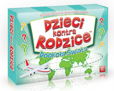 Lojë tavoline Kangur Kids Versus Parents Around the World, familjare, shumëngjyrëshe