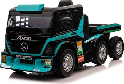 Makina elektrike për kalamajt Lean Cars Mercedes XMX622B, me gjysmë rimorkio, ekran LCD, blu