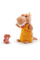 Kukull dore Trudi Little Dinosaur, dinosaurus pelushi, për kalamaj