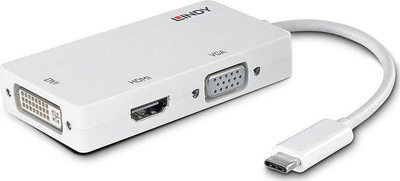 Replikator Lindy USB-C Station, i bardhë