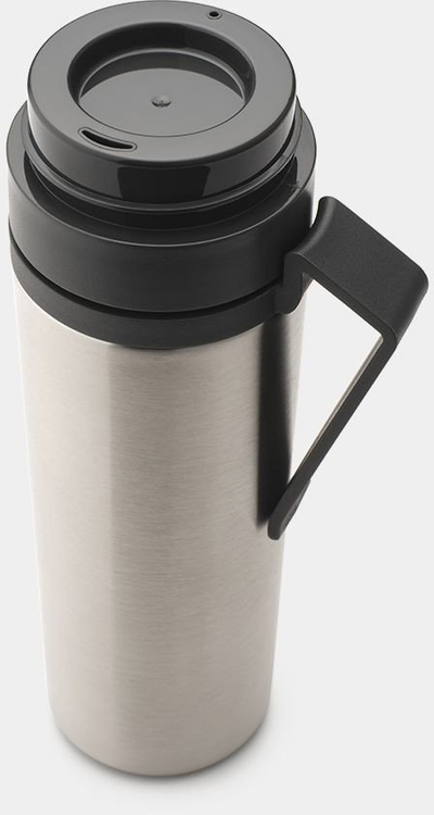 Termos Brabantia Make &amp; Take Insulated Flask 0.5L, çelik inox, gri e errët