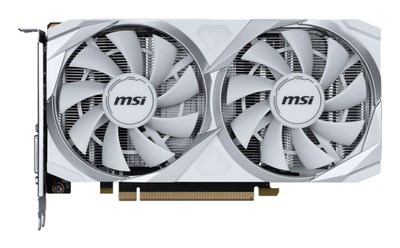 Kartë grafike MSI GeForce RTX 3050 Ventus 2X 8GB GDDR6, OC, e bardhë