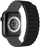 Rrip dore Swissten Silicone për Apple Watch, magnetik, 42/44/45/49 mm, gri me të zezë