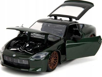 Maketi diecast Jada Toys Fast and Furious 2023 Nissan, shkalla 1/24, model për koleksion, ngjyrë argjend