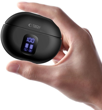 Kufje TWS Tech Protect Ultraboost Pro G2, Bluetooth 5.4, ENC, të zeza