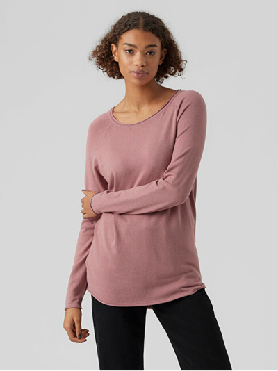 Triko VERO MODA VMNELLIE Relaxed Fit, rozë
