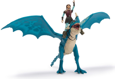 Сет играчки Spin Master How to Train Your Dragon Deadly Nadder и Astrid, 25 cm, многуобоен