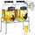 Set dispenzerësh për pije Vilde, 2x4L, me rubinet dhe qëndrim metalik, i zi
