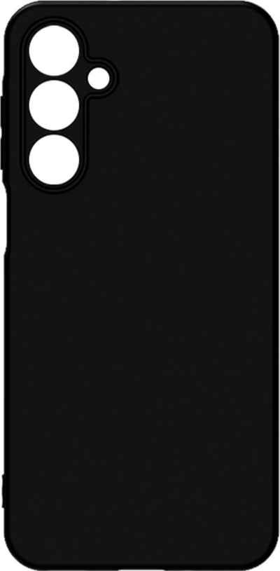 Силиконска маска 3MK за Samsung Galaxy A16, со внатрешна микрофибра, црна