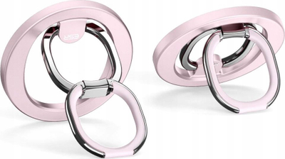Mbajtëse unaze telefoni ESR HaloLock MagSafe, që rrotullohet 360°, pastel rozë