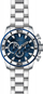 Orë dore për meshkuj Invicta Pro Diver Quartz Chronograph 22586, e argjendtë