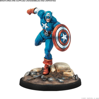 Zgjerim loje Atomic Mass Games Marvel Crisis Protocol, Captain America dhe Human Torch, set miniaturash