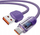 Kabllo karikimi Toocki USB A në USB C, 66W 6A, ekran LED, vjollcë transparente