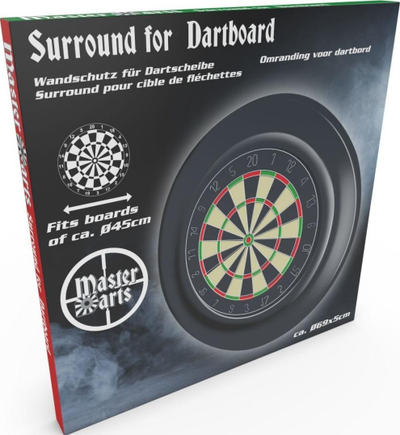 Rreth mbrojtës për dart Master Darts Surround, 45 cm, i zi