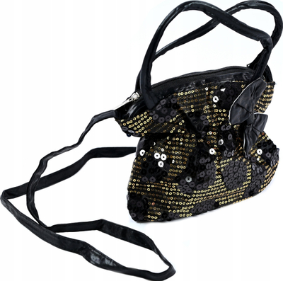 Çantë për goca M&amp;Z Sequin Bag With Bow, me xixa, me fjongo zbukuruse, e kuqe