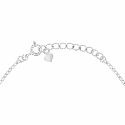 Set bizhuteri për femra Brilio Silver SET262W, vathë + qafore, i argjendtë