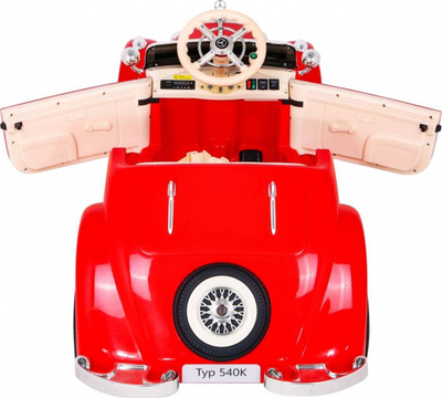 Makina elektrike për fëmijë Mercedes Benz Retro 540A, 4 motorë, deri 100 kg, e kuqe