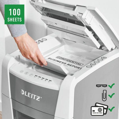 Leitz IQ Autofeed Small Office 100 Уништувач на хартија P5