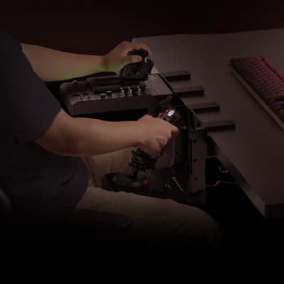 Џојстик Hori HOTAS Flight Control System, со throttle и држач, за PC, црн