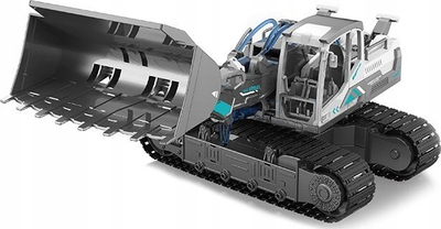 Lodër buldozer hidraulik Artyk Funny Toys for Boys, set për ta montu vetë, 3 sisteme hidraulike, gri