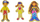 Set magnetesh druri Woodyland Wooden Characters, 20 copë, shumëngjyrësh