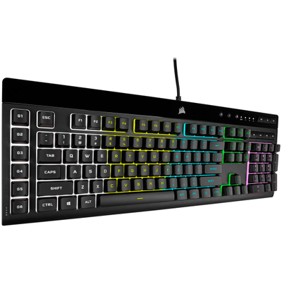 Tastierë Corsair K55 RGB PRO, USB, layout gjerman QWERTZ, e zezë