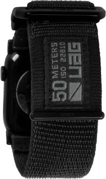 Rrip dore UAG për Apple Watch, 44–49mm, seri Ultra 2 Ultra 4 10 SE, grafit e zezë