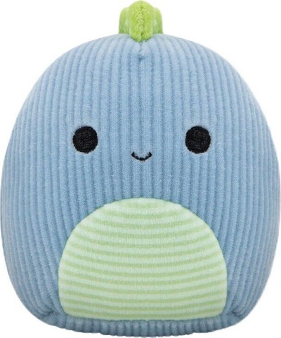 Lodër pelushi për qen Jazwares Squishmallows Dinosaur, 3.5\", set me 2 copë, blu edhe jeshile