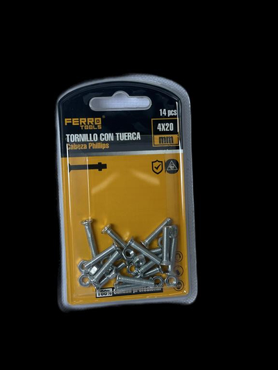Bulona 4x20mm . FERRO TOOLS
