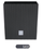 Vazo dekorative Prosper Plast Rato DRTS400L S433, 40x40x40.8 cm, set 2 pjesë me vazo të brendshme, antracit