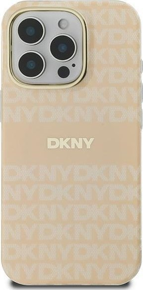 Mbulesë telefoni DKNY Repeat Texture Pattern with Stripe, për iPhone 16 Pro Max 6.9", mbështetje MagSafe, transparente