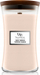 Qiri aromatik WoodWick Sheer Tuberose, kavanoz i madh, 609 g, rozë e hapur