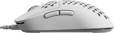 Mouse gaming Savio HEX-R, optik, me ndriçim ARGB, i bardhë
