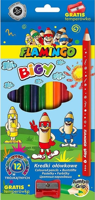 Lapsa me ngjyra Hasta Jumbo, set me 12 ngjyra, me mprehës