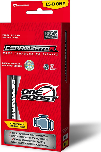 Preparat për motor nafte Ceramizator CS-D One Boost, për mbrojtje dhe rigjallërim, për motorë me naftë