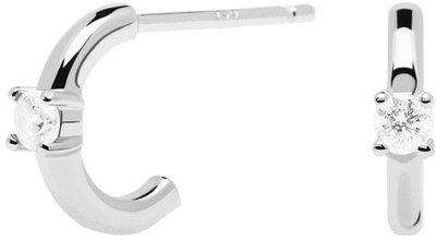Vathë PDPAOLA White Solitary Silver AR02-334-U