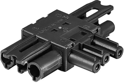 Ndarës T elektrik Wieland GST18i3 3 pole, IP20, i zi