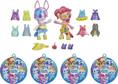 Set lodrash My Little Pony Smashin Fashion Party, figura Pinkie Pie dhe DJ Pon 3, mbi 20 aksesorë, shumëngjyrëshe