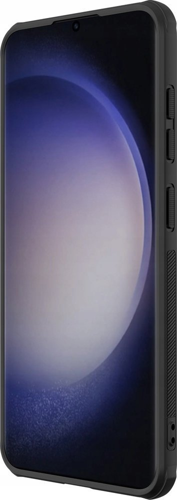 Kapak telefoni Nillkin Super Frosted Shield Pro për Samsung Galaxy S24 Plus, mbrojtje TPU dhe PC, antirrëshqitës, i zi