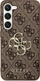 Mbulesë telefoni Guess për Samsung Galaxy S24 Plus, lëkurë PU, Metal Logo, kafe
