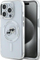 Kapak telefoni Karl Lagerfeld IML Metal Karl &amp; Choupette, për iPhone 15 Pro, MagSafe, i bardhë