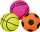 Top lodër për qen Trixie Foam Ball, 4.5 cm, gome shkumë, shumëngjyrësh
