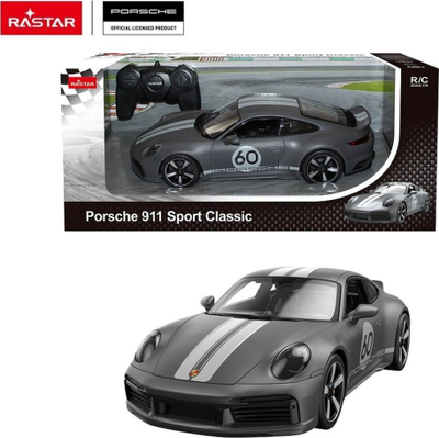 Makine me telekomande Rastar Porsche 911 Sport Classic, 1:16, 2.4GHz, gri