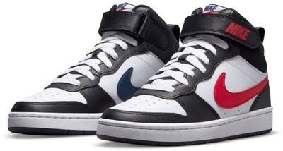 Atlete Nike Court Borough Mid 2 GS për kalamoj, të bardha me të zeza e të kuqe