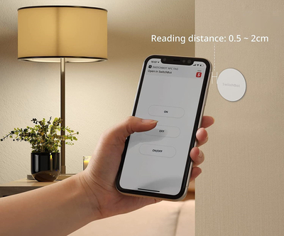 Etiketë NFC SwitchBot Tag, inteligjente, vetëngjitëse, e bardhë