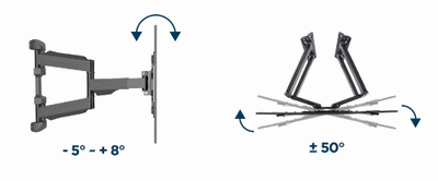 Mbajtës muri për TV Gembird WM-75ST-02, 32-75", deri 45.5 kg, i zi